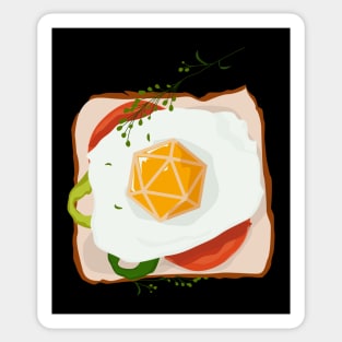 Egg Sandwich Polyhedral Dice Tabletop RPG Sticker